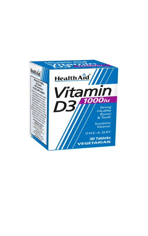 HealthAid Vitamin D3 1000iu 30 Tablets